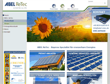 Tablet Screenshot of abel-retec.de